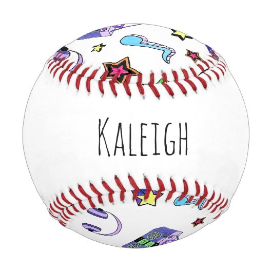 Schalten Sie die Musik ein Baseball (Rückseite)