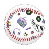 Schalten Sie die Musik ein Baseball (Vorderseite Links)
