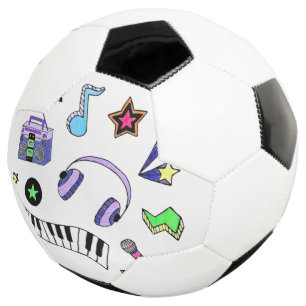Schalten Sie die Musik ein Fußball
