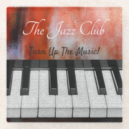 Schalten Sie die Musik ein Glasuntersetzer