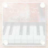 Schalten Sie die Musik ein Glasuntersetzer (Rückseite)