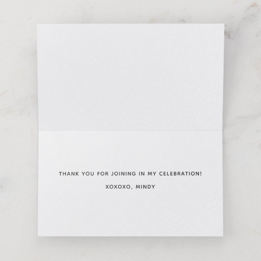 Schalten Sie die Musik ein Platzkarte (Innenseite Aufgefaltet)