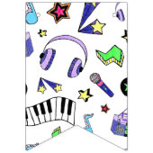 Schalten Sie die Musik ein Wimpelkette (Erste Fahne)