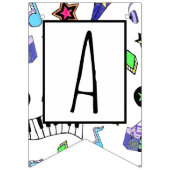 Schalten Sie die Musik ein Wimpelkette (Dritte Fahne)