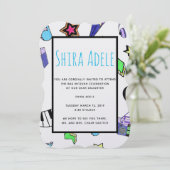 Schalten Sie die Musik hoch Einladung (Stehend Vorderseite)