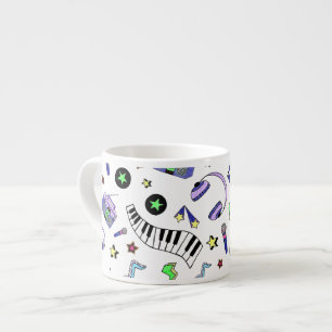 Schalten Sie die Musik hoch Espressotasse