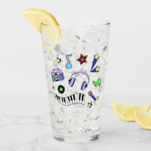 Schalten Sie die Musik hoch Glas