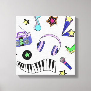 Schalten Sie die Musik hoch Leinwanddruck