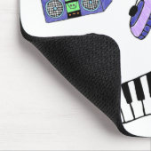 Schalten Sie die Musik hoch Mousepad (Ecke)