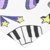 Schalten Sie die Musik hoch Tischdecke (Schrägansicht)