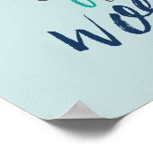 Schalten Sie die Musikquotes-Handkalligrafie-Poste Poster (Ecke)