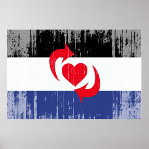 SCHALTEN SIE DIE PRIDE-FLAGGE UM POSTER