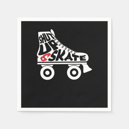 Schalten Sie die Skate der Skate-Roller-Skaten-Gif Serviette (Vorderseite)