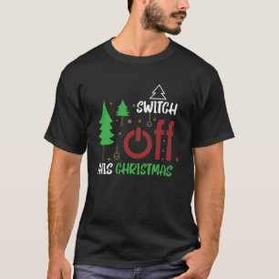 Schalten Sie die Weihnachts-Digital-Detox-Feier au T-Shirt