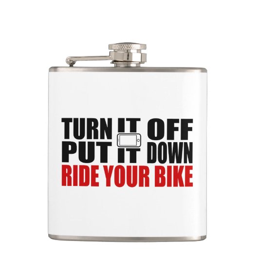 Schalten Sie es aus, legen Sie es ab, fahren Sie m Flachmann (Vorderseite)