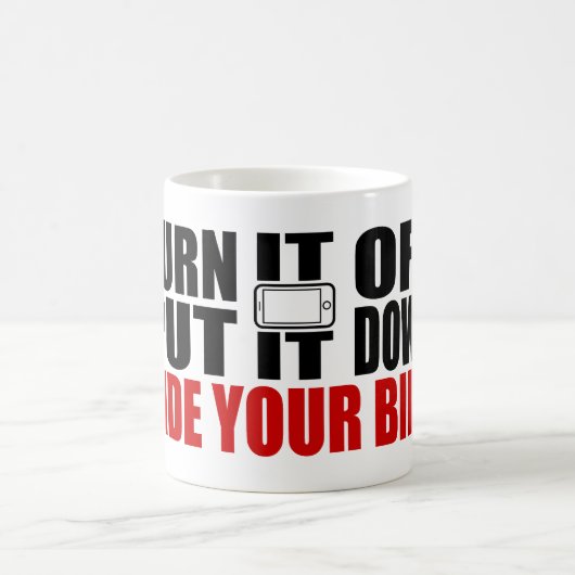 Schalten Sie es aus, legen Sie es ab, fahren Sie m Kaffeetasse (Mittel)