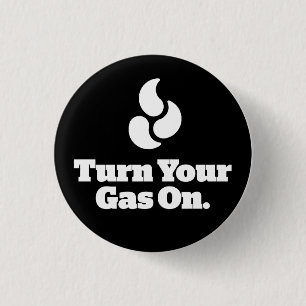 Schalten Sie Ihren Gas-- runden Knopf ein Button