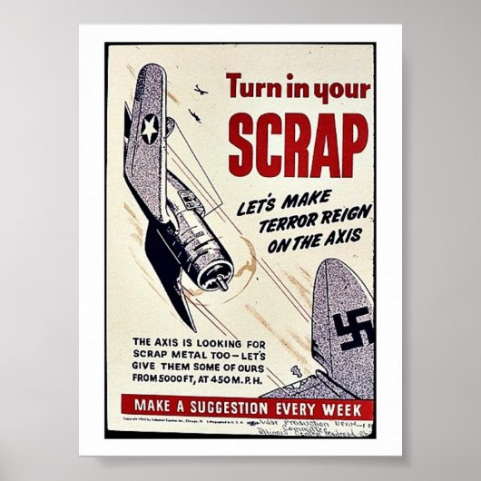 Schalten Sie Ihren Müll ein Poster (Vorne)