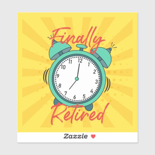 Schalten Sie schließlich den Wecker aus, Aufkleber (Blatt)