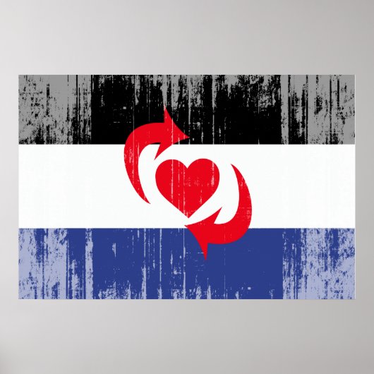 SCHALTEN SIE STOLZ-FLAGGE POSTER (Vorne)