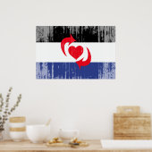 SCHALTEN SIE STOLZ-FLAGGE POSTER (Küche)