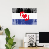SCHALTEN SIE STOLZ-FLAGGE POSTER (Heimbüro)