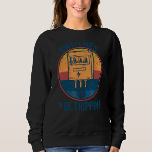 Schalter für Vintage elektrische Sicherung auslöse Sweatshirt