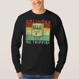 Schalter für Vintage elektrische Sicherung auslöse T-Shirt