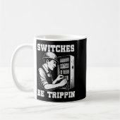 Schalter sind Tripn Funny Electrician Electrical W Kaffeetasse (Links)