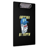 Schalter sind Trippin Elektro Männer Funny Klemmbrett (Rechts)