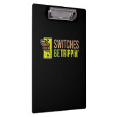 Schalter werden Trippin Funny Electrician Geschenk Klemmbrett (Rechts)