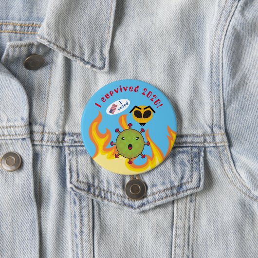 Schaltfläche "2020 überlebt" button (Beispiel)