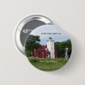 Schaltfläche "40 Mile Point Lighthouse" Button (Vorne & Hinten)