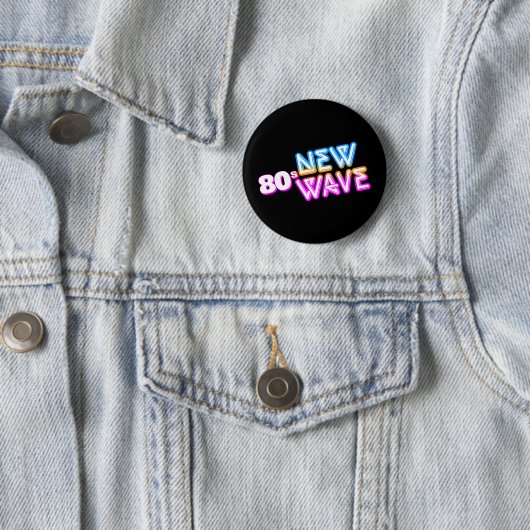 Schaltfläche 80er New Wave Pinback Button (Beispiel)