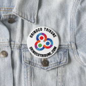 Schaltfläche abgerundetes Logo schwarz Button (Beispiel)