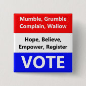Schaltfläche "Abstimmung" Button (Vorderseite)