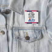 Schaltfläche "Abstimmung für Amerika" Button (Beispiel)
