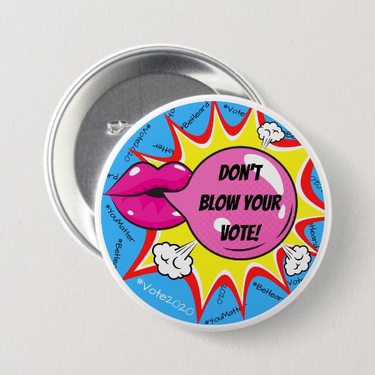 Schaltfläche "Abstimmung nicht blockieren" - 3" Button (Vorne & Hinten)