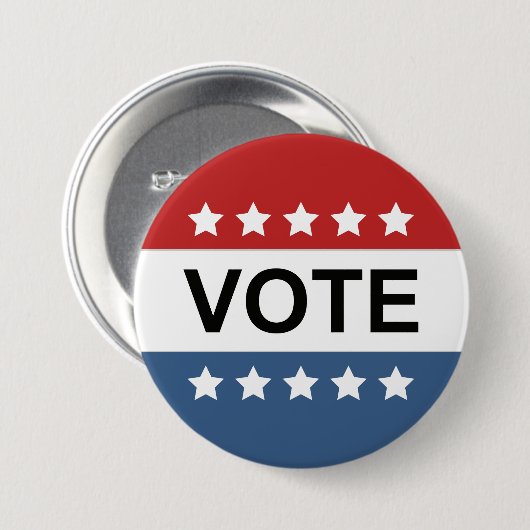 Schaltfläche "ABSTIMMUNG" - Red White & Blue Class Button (Vorne & Hinten)