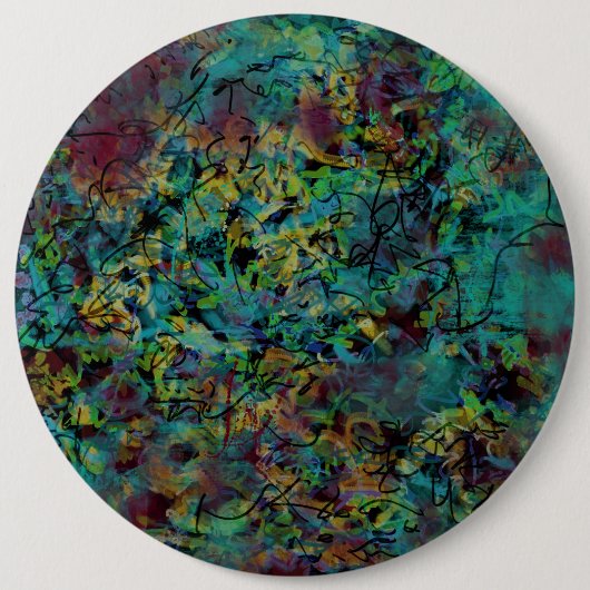 Schaltfläche Abstrakte Kunst in mehrfarbiger Schri Button (Vorderseite)