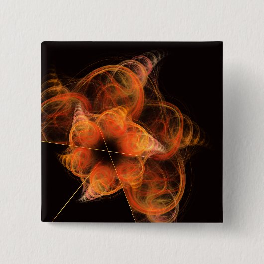 Schaltfläche "Abstrakte leuchtende Kunst" (Quadrat Button (Vorderseite)