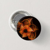 Schaltfläche "Abstrakte leuchtende Kunst" (rund) Button (Vorne & Hinten)