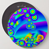Schaltfläche "abstrakte Ozeanwellen" Button (Vorne & Hinten)