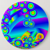 Schaltfläche "abstrakte Ozeanwellen" Button (Vorderseite)