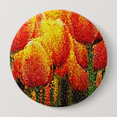 Schaltfläche "abstrakte Tulip-Malerei" Button (Vorderseite)