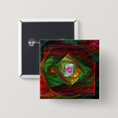 Schaltfläche "Abstrakte Verbindungen" (Quadrat) Button (Vorne & Hinten)