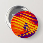 Schaltfläche, Abstrakter Sonnenuntergang Button (Vorne & Hinten)