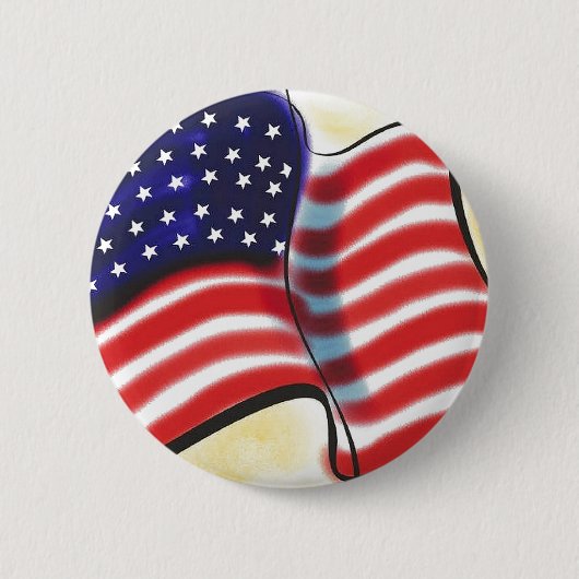 Schaltfläche "abstrakter Unabhängigkeitstag" Button (Vorderseite)