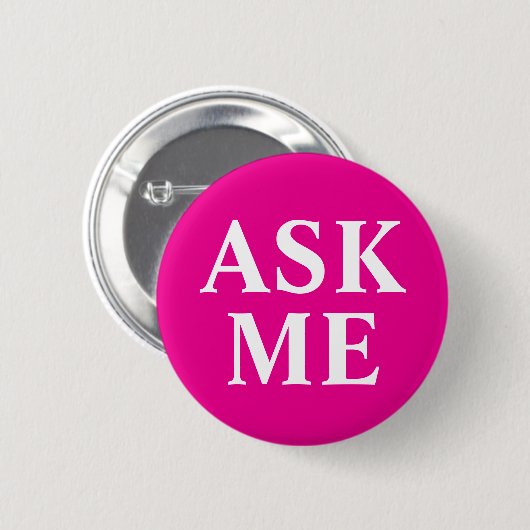 Schaltfläche "Abzeichen für "frag" in "Rosa" Button (Vorne & Hinten)