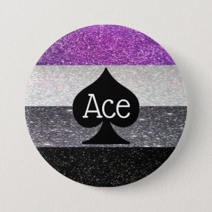Schaltfläche "Ace" für den asexuellen Strip Pinbac Button